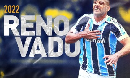 Grêmio anuncia a renovação de contrato com o atleta Diego Souza