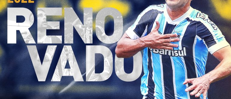 Grêmio anuncia a renovação de contrato com o atleta Diego Souza