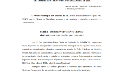 Diário Eletrônico disponibiliza novo Plano Diretor de graça para população