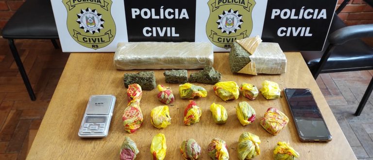 Homem é preso com maconha no Bairro Tibiriçá