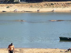 Estiagem deixa o Rio Jacuí à míngua