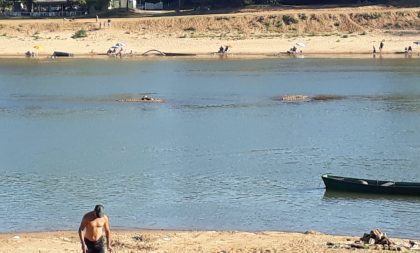 Estiagem deixa o Rio Jacuí à míngua