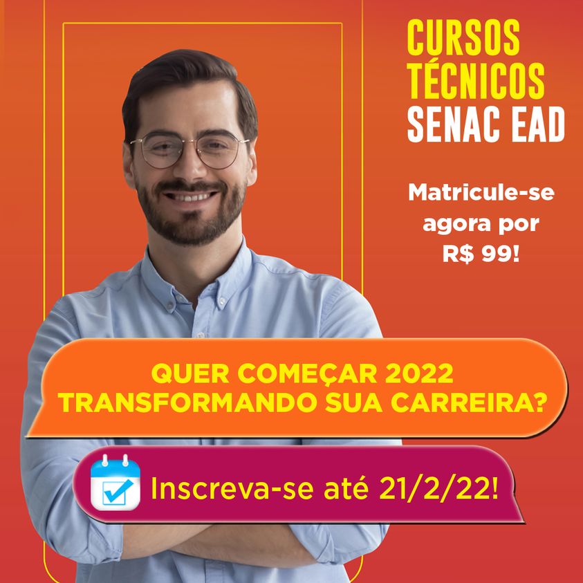 Senac Cachoeira Está Com Inscrições Abertas Para Cursos Técnicos Ead 0402