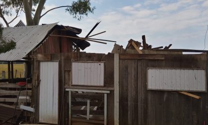 BARRAGEM DO CAPANÉ: TEMPORAL DEIXA MORADORES DESABRIGADOS