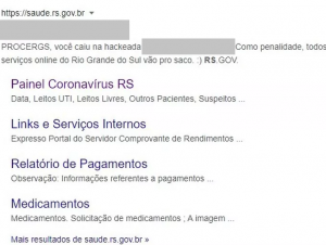 “Você caiu na hackeada”, diz mensagem sobre queda de páginas do Governo do RS