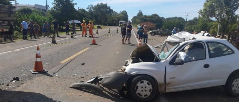 Condutor de carro de Paraíso do Sul morre em acidente na RSC-287