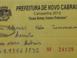 Novo Cabrais contempla agricultor na Campanha Nota Fiscal dá Prêmios