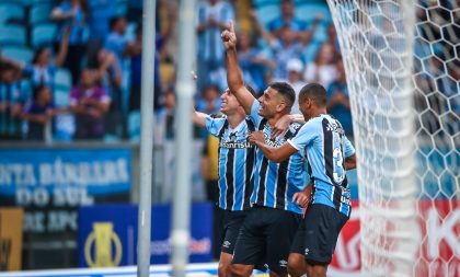 Com gols de Diego Souza, Grêmio vence o Guarani por 3 a 1 na Arena