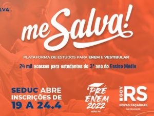 Seduc oferece 24 mil acessos gratuitos à plataforma “Me Salva!” para estudantes