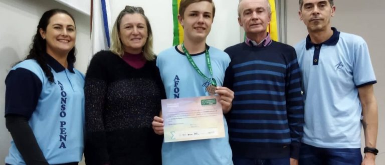 Paraíso do Sul: Eduardo Müller é medalhista da 16ª Olimpíada de Matemática das Escolas Públicas