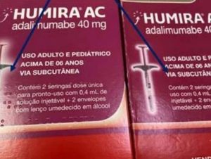 Lote falso de Humira AC 40 mg é descoberto