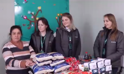 Vídeo: Campanha Solidária entrega alimentos em Novo Cabrais