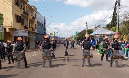 BM marca presença no desfile de Cachoeira do Sul