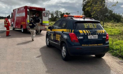 Motociclista tem lesões em queda na BR-290