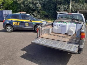 PRF prende homem transportando agrotóxicos na BR-290