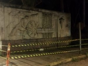 Monumento de acesso receberá escoramento