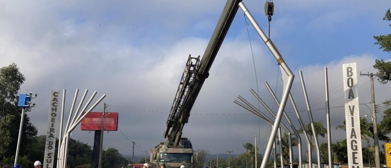 Pórtico de Cachoeira do Sul será inaugurado em 12 de outubro, prevê Secretaria do Planejamento