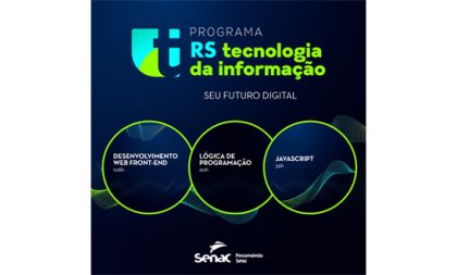 Programa RS TI inscreve até quarta-feira no Senac Cachoeira