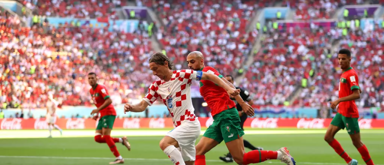 Em jogo equilibrado, Marrocos e Croácia ficam no empate