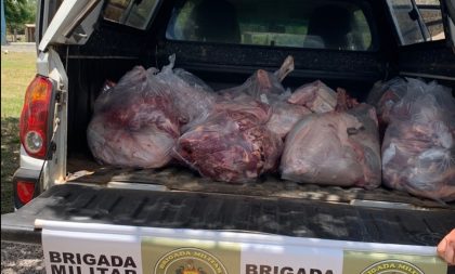 Volta da Charqueada: ação contra clandestinidade apreende 171 quilos de carne