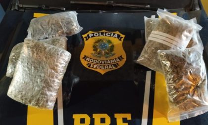 PRF prende passageiro de carro de app com supermaconha na BR-290