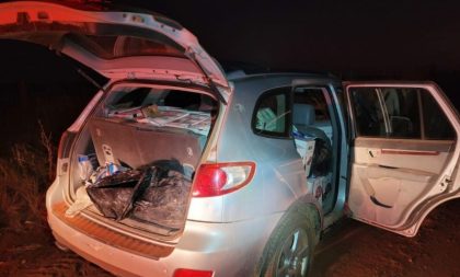 Fuga em lavoura: PRF apreende caminhonete de Cachoeira do Sul com bebidas e defensivos