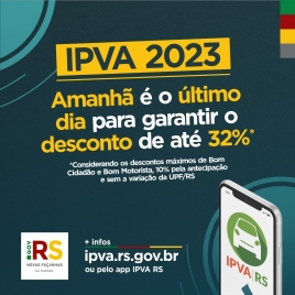 IPVA com mais descontos só até esta quinta-feira