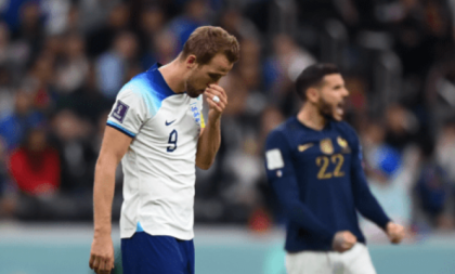 Com penalidade perdida, Inglaterra cai para França