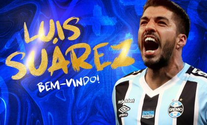 Grêmio anuncia contratação do atacante uruguaio Luis Suárez