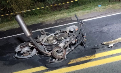 Acidente com ônibus resulta em morte de motociclista na RSC-287