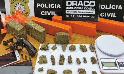 Ofensivas da Polícia Civil prendem três e recolhem 4,3 kg de maconha em Cachoeira