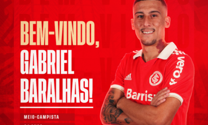 Inter contrata o meio-campista Gabriel Baralhas