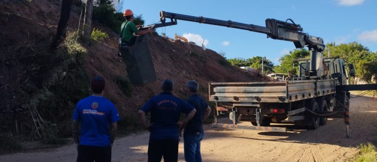 Risco de queda de duas árvores mobiliza mutirão no Bairro Marques Ribeiro