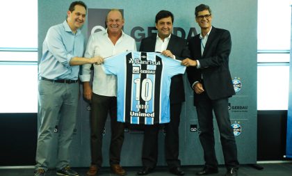 Grêmio e Gerdau selam parceria de patrocínio para categorias de base