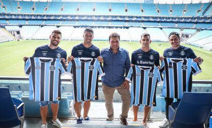 Novos jogadores participam de Tour Especial pela Arena do Grêmio