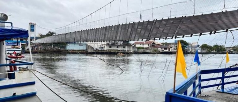 Bombeiros localizam corpo de jovem que caiu de ponte pênsil