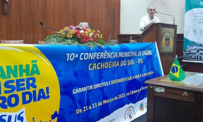 Autor de lei que gerou SUS palestra em Cachoeira do Sul