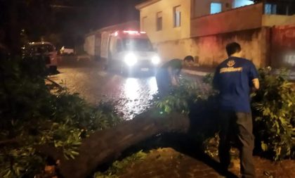 Chuva causa estragos em Cachoeira do Sul