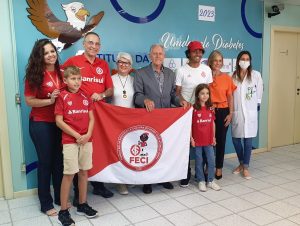 Inter: FECI e Estêvão visitam o Instituto da Criança com Diabetes