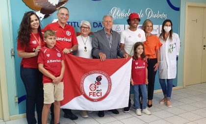 Inter: FECI e Estêvão visitam o Instituto da Criança com Diabetes