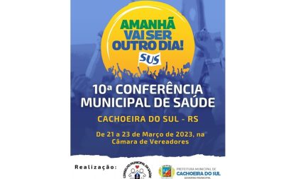 10ª Conferência da Saúde será na próxima semana