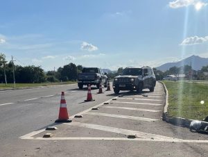 Ocupantes de Jeep de Cachoeira do Sul ficam feridos em acidente na RSC-287