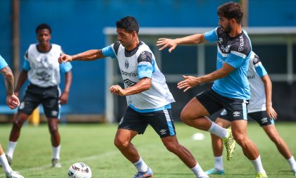 Grêmio faz treinamento com movimentação e agilidade no CT Luiz Carvalho