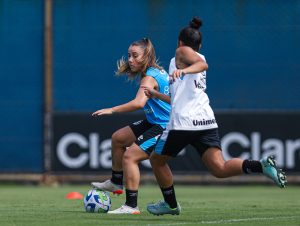 Grêmio finaliza preparação para duelo com Corinthians, pelo Brasileirão A1