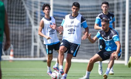 Grêmio treina com portões fechados focado no Ypiranga