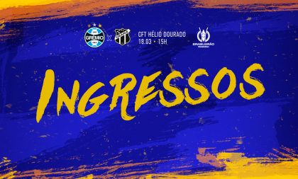 Gurias Gremistas: ingressos para Grêmio x Ceará