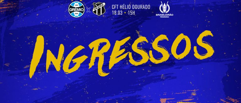 Gurias Gremistas: ingressos para Grêmio x Ceará