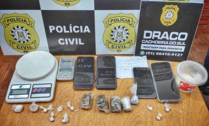 Centro e Noêmia: Polícia recolhe 8 porções de maconha e 22 buchas de cocaína