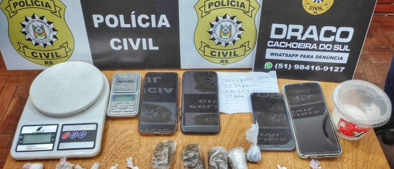 Centro e Noêmia: Polícia recolhe 8 porções de maconha e 22 buchas de cocaína