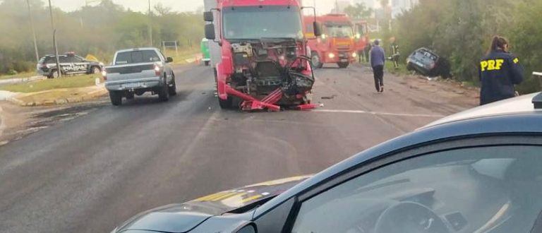 Acidente na BR-471 causa morte de motorista de carro